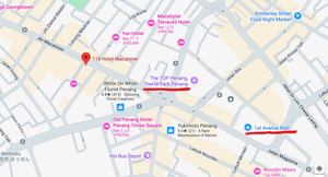 map　118Hotel　拡大