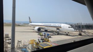 シンガポール航空の飛行機